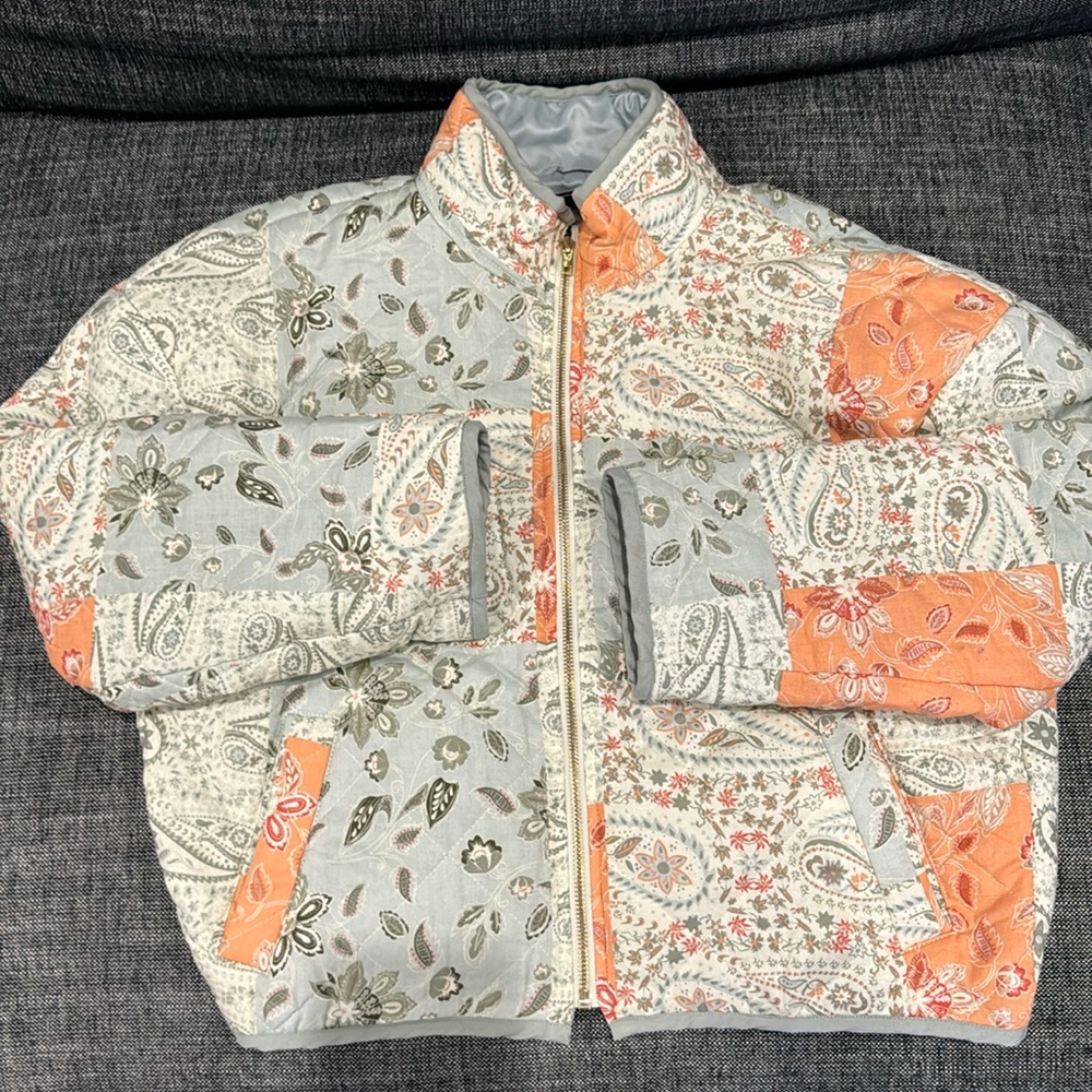 EUC Bagatelle Collective Floral Puff Jacket S